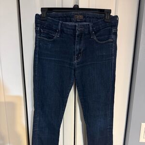 Mother Denim Dark Wash Skinny Jeans Size 27 High Rise